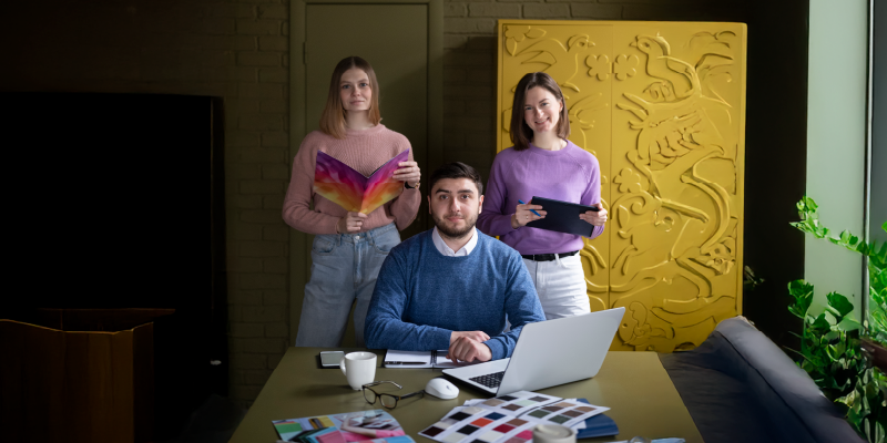Imagen de stock - Emprendedores jóvenes