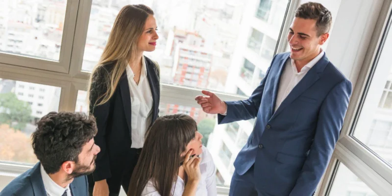 Imagen de stock referente a empresarios en formación