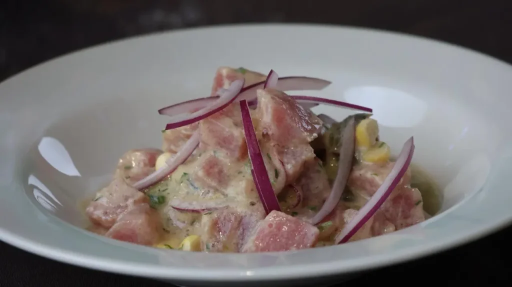Fotografía ceviche de atún